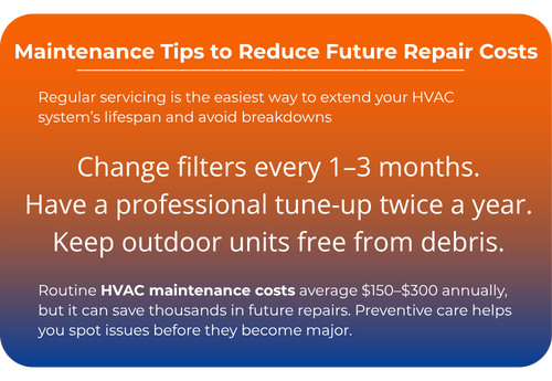 A breakdown of maintenance tips to mitigate future repair costs